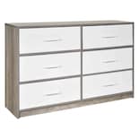 Mueble Comoda Cajonera 6 Cajones Tela Estructura Acero Mdf