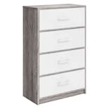 Mueble Comoda Cajonera 4 Cajones Tela Estructura Acero Mdf