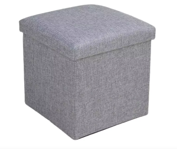 Silla Cubo Organizador Plegable con Cajón Wünd Gris