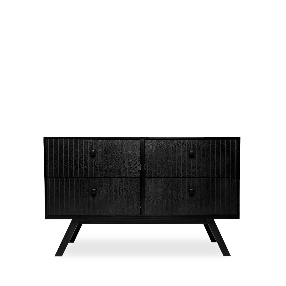 Comoda Alterego de Madera Industrial Negro