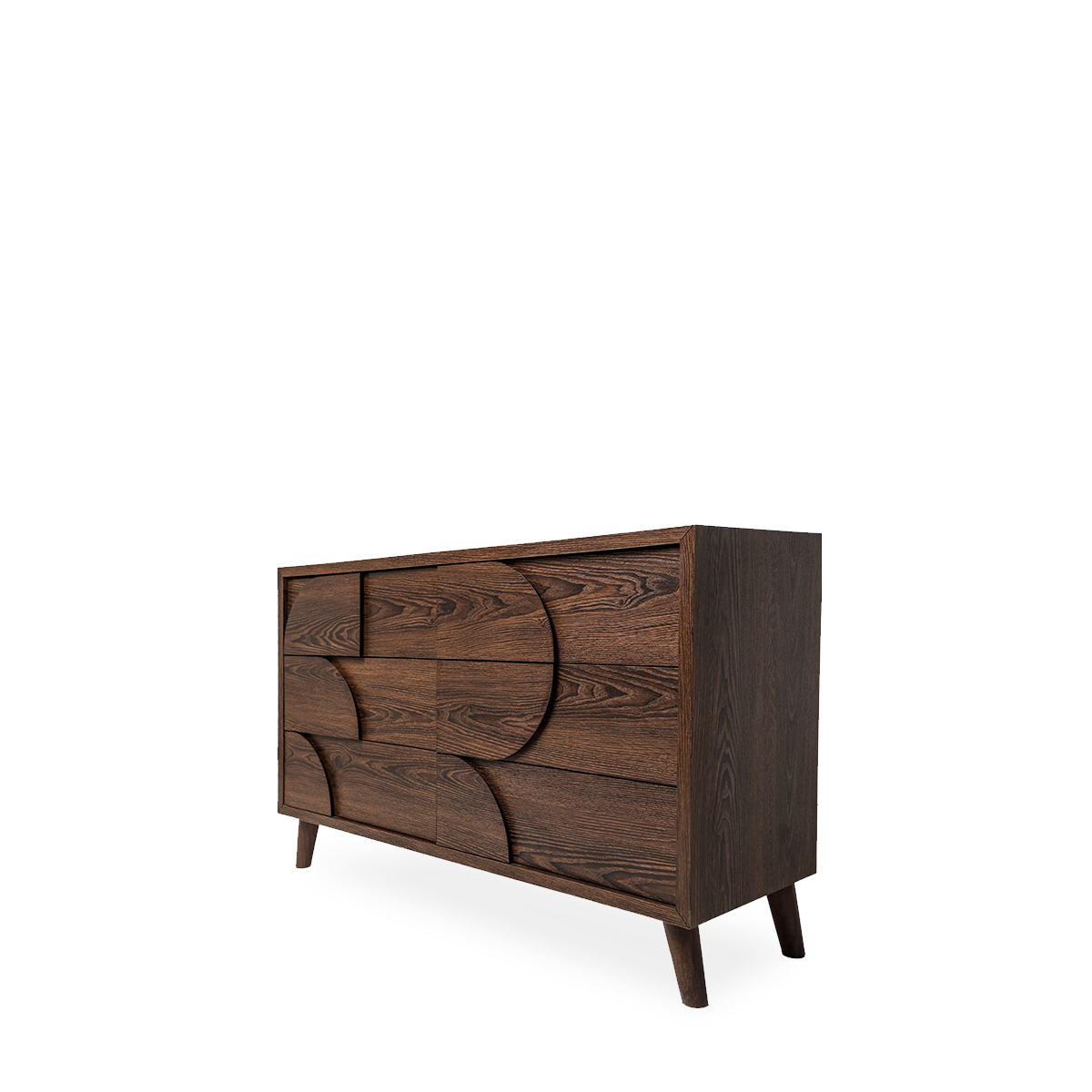 Foto 3 pulgar | Cajonera De 6 Cajones Con Relieve Decorativo De Madera Y Estructura De Madera Industrial