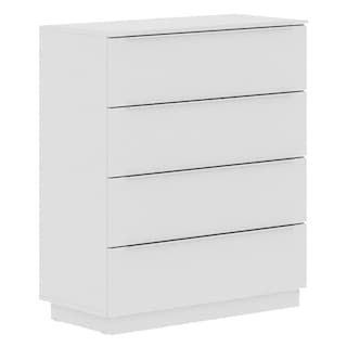 Foto 1 | Cómoda Madesa 4 Cajones Para Dormitorio Color Blanco