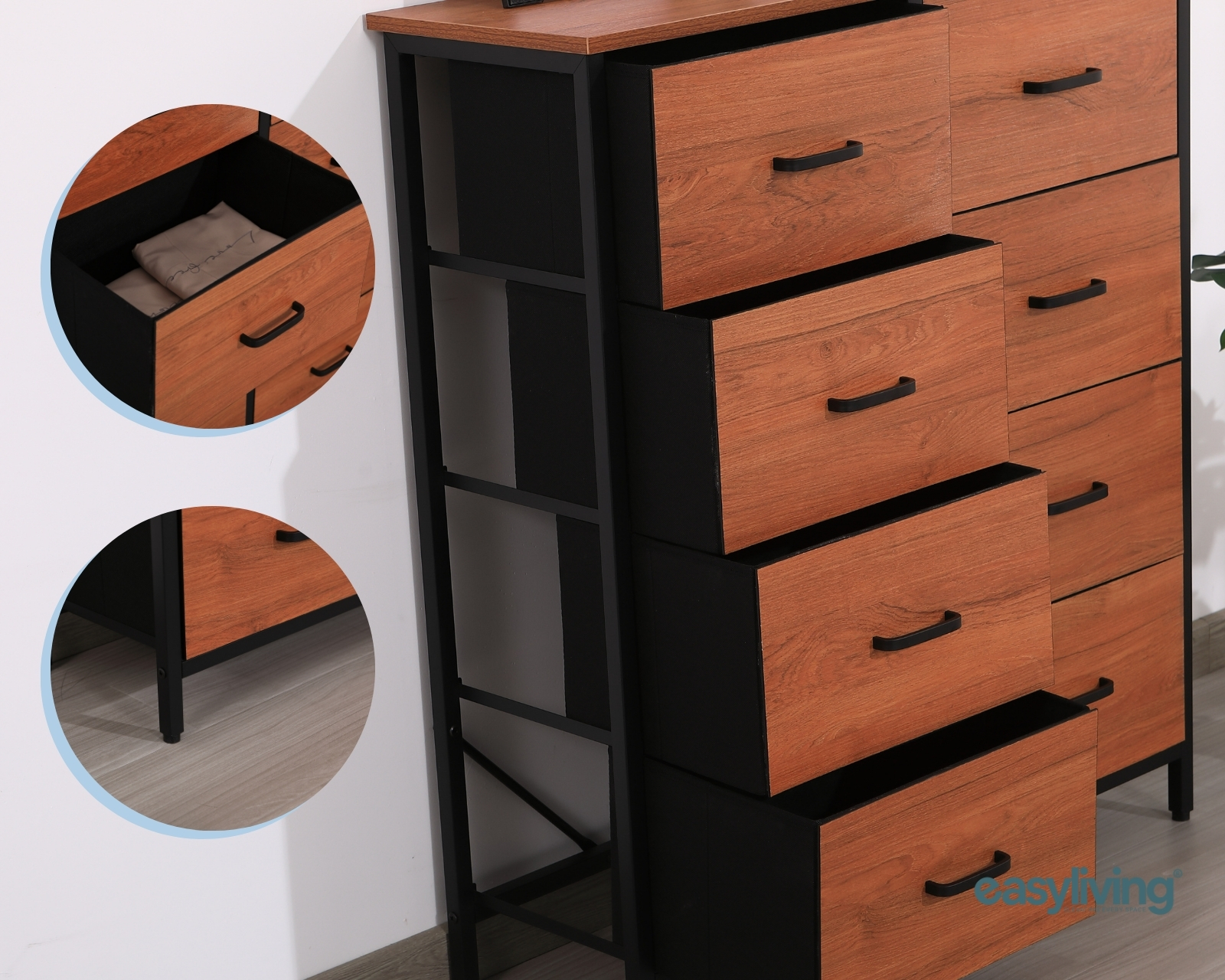 Foto 4 pulgar | Credenza y Organizador Easy Living Miller Negra