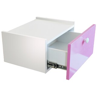 Foto 2 | Cajonera Buro Mesa Fotante Mdf Recamara Lila