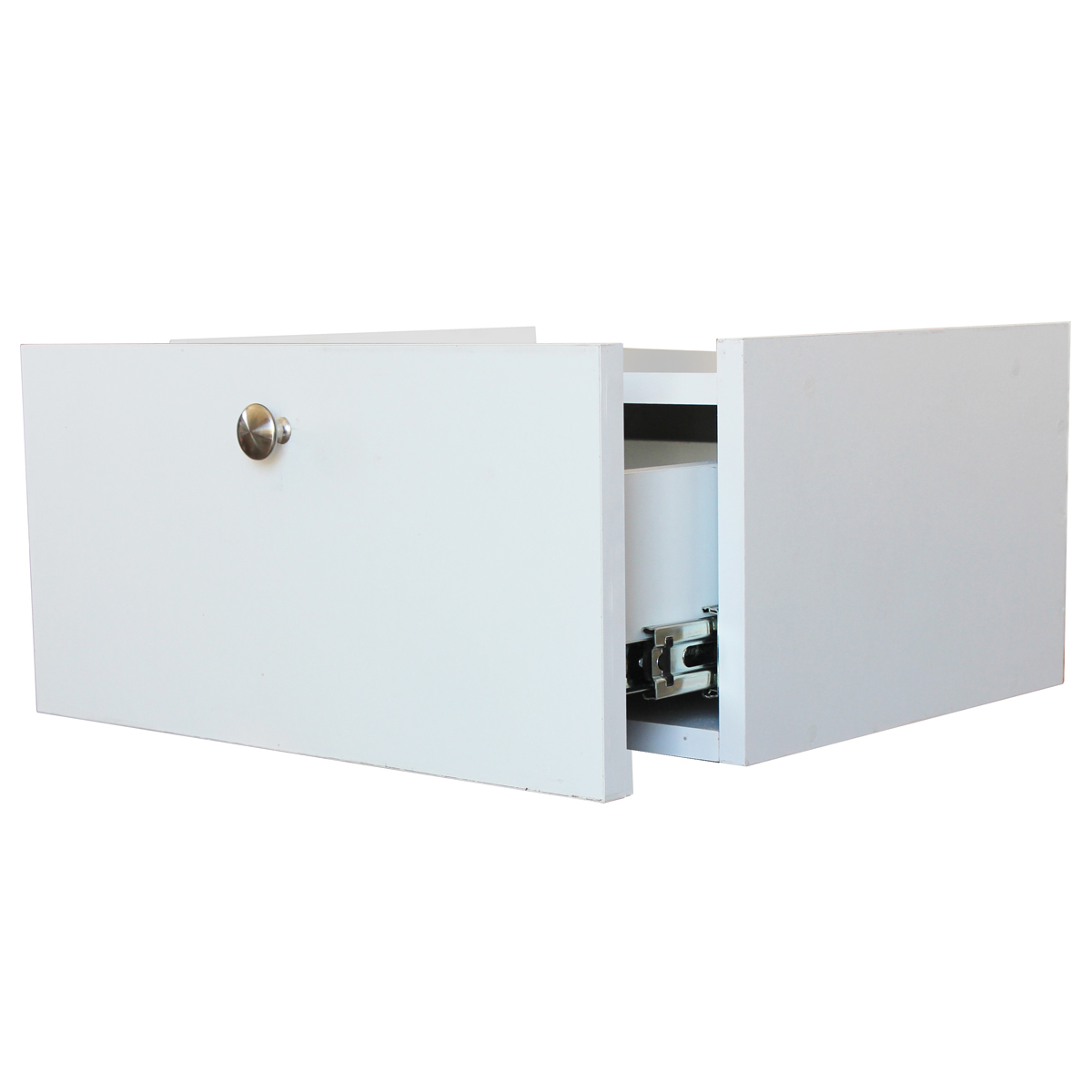 Foto 2 pulgar | Cajonera Buro Mesa Fotante Mdf Recamara Blanco