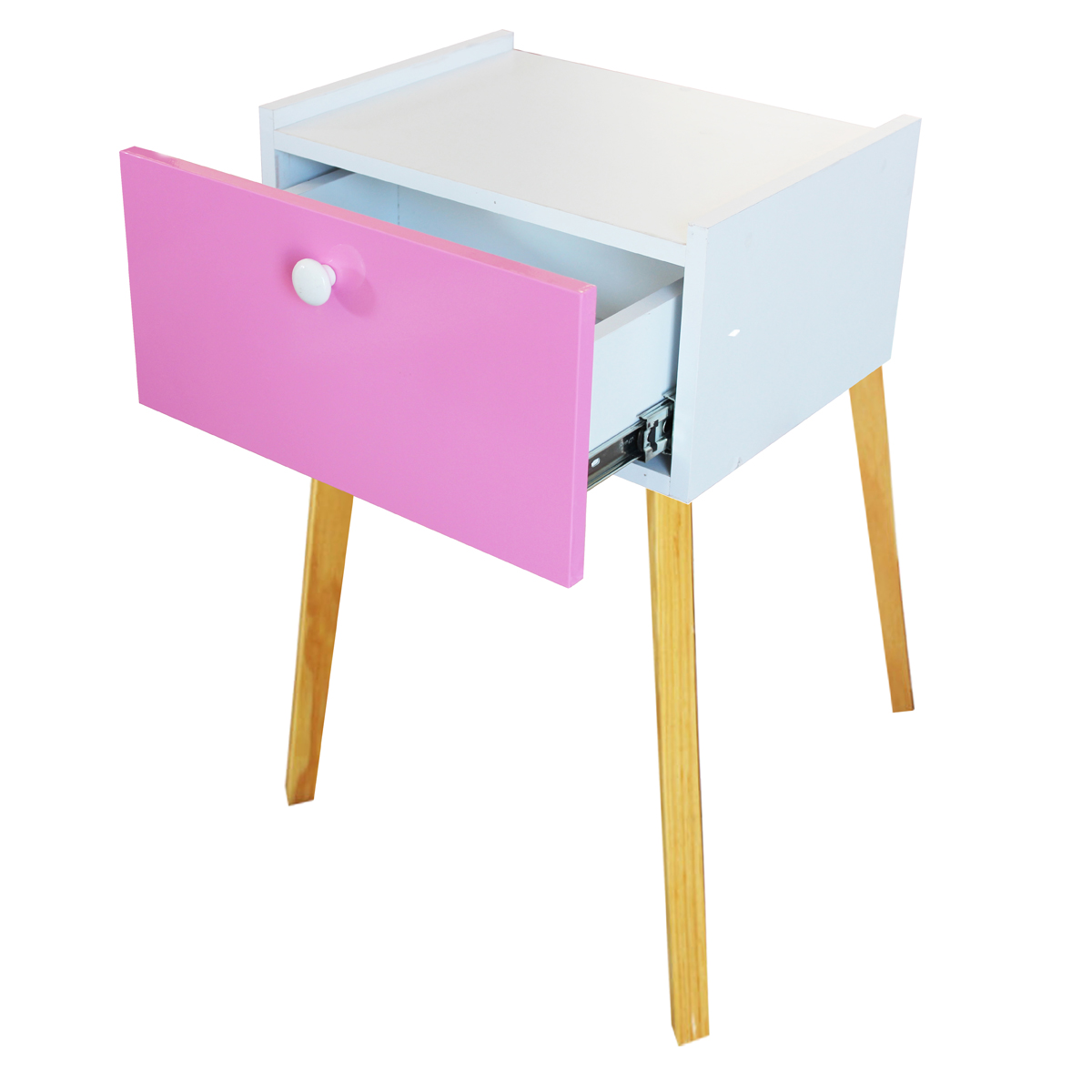 Foto 1 | Cajonera Buro Mesa Patas Moderno Mdf Recamara Rosa
