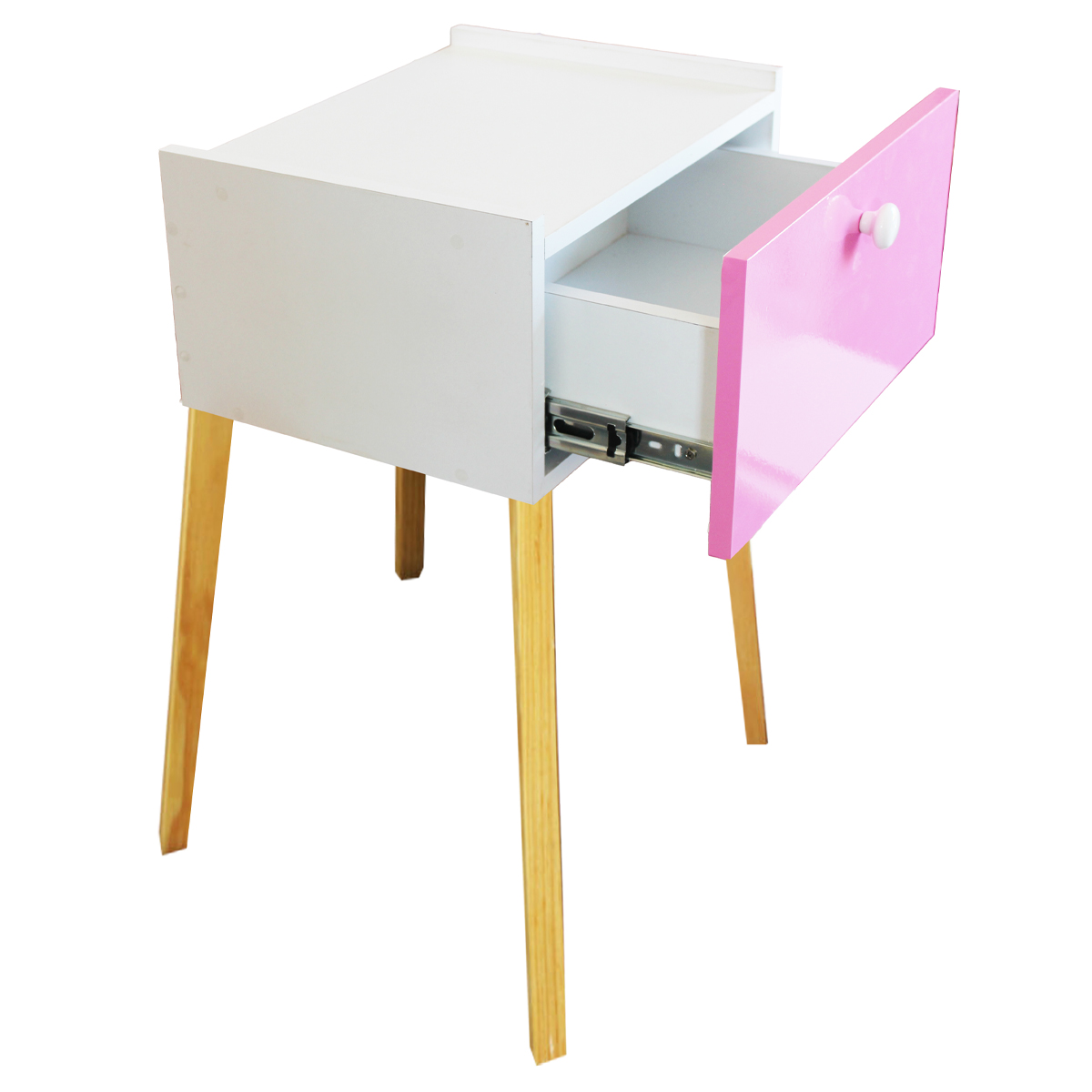 Foto 2 | Cajonera Buro Mesa Patas Moderno Mdf Recamara Rosa