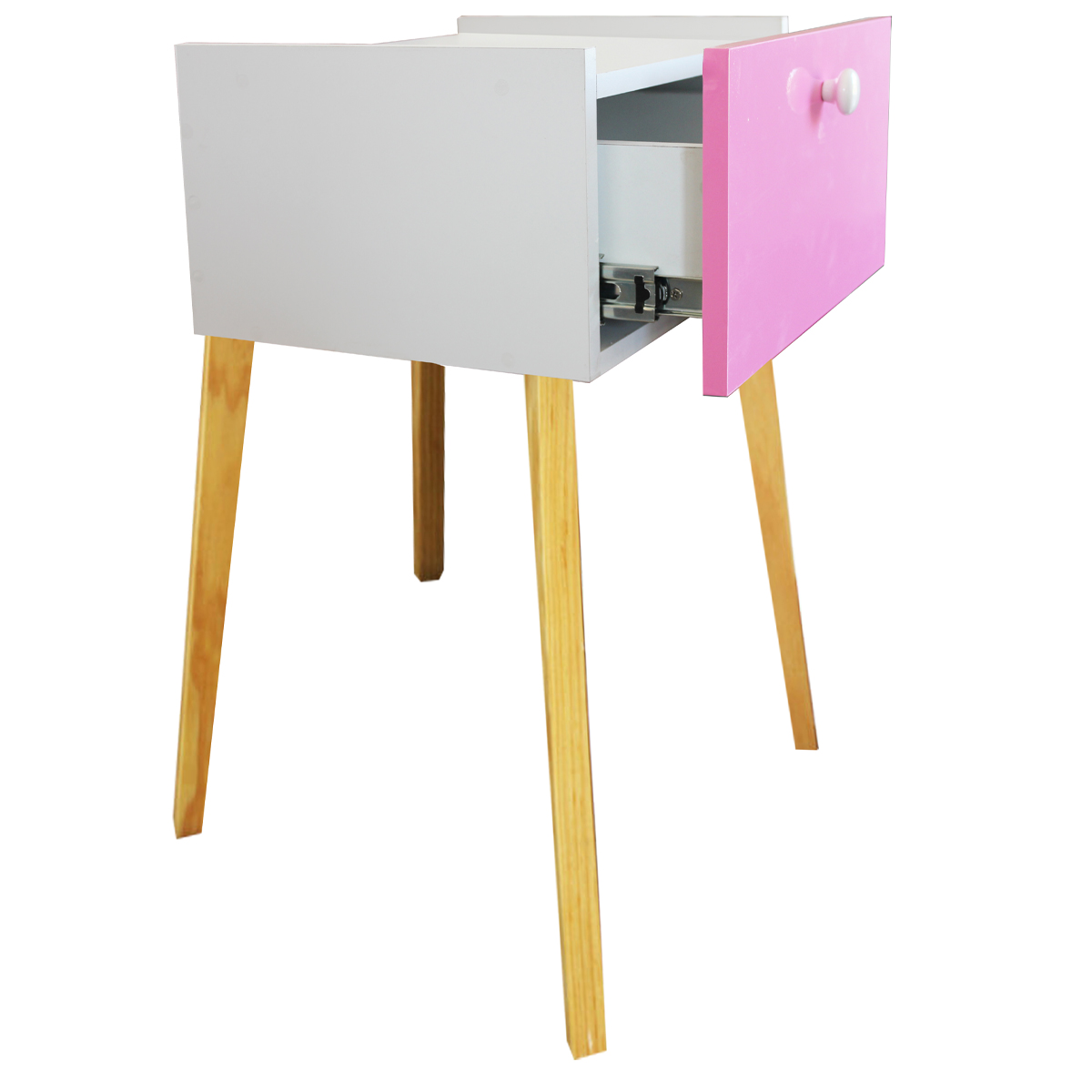 Foto 3 | Cajonera Buro Mesa Patas Moderno Mdf Recamara Rosa
