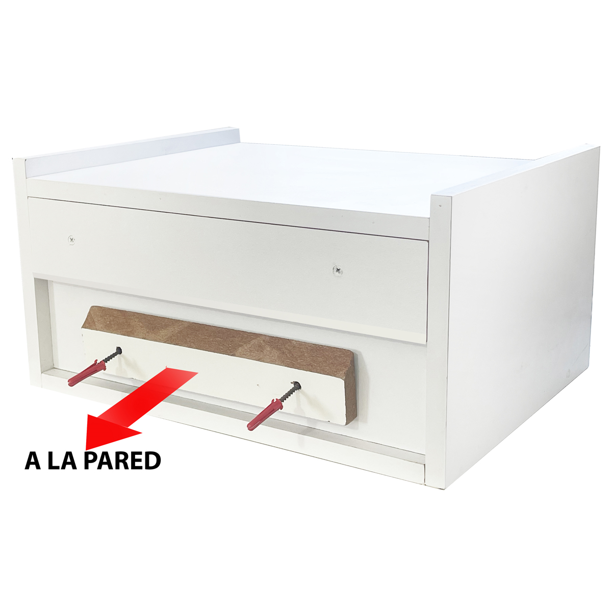 Foto 4 pulgar | Cajonera Buro Mesa Fotante Mdf Recamara Rosa
