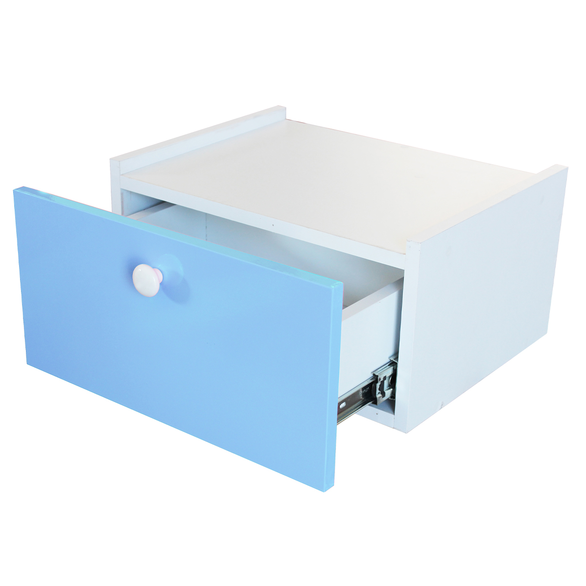 Foto 1 | Cajonera Buro Mesa Fotante Mdf Recamara Azul