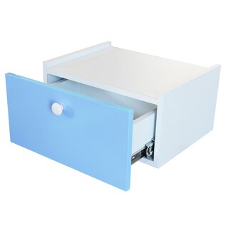 Foto 1 | Cajonera Buro Mesa Fotante Mdf Recamara Azul
