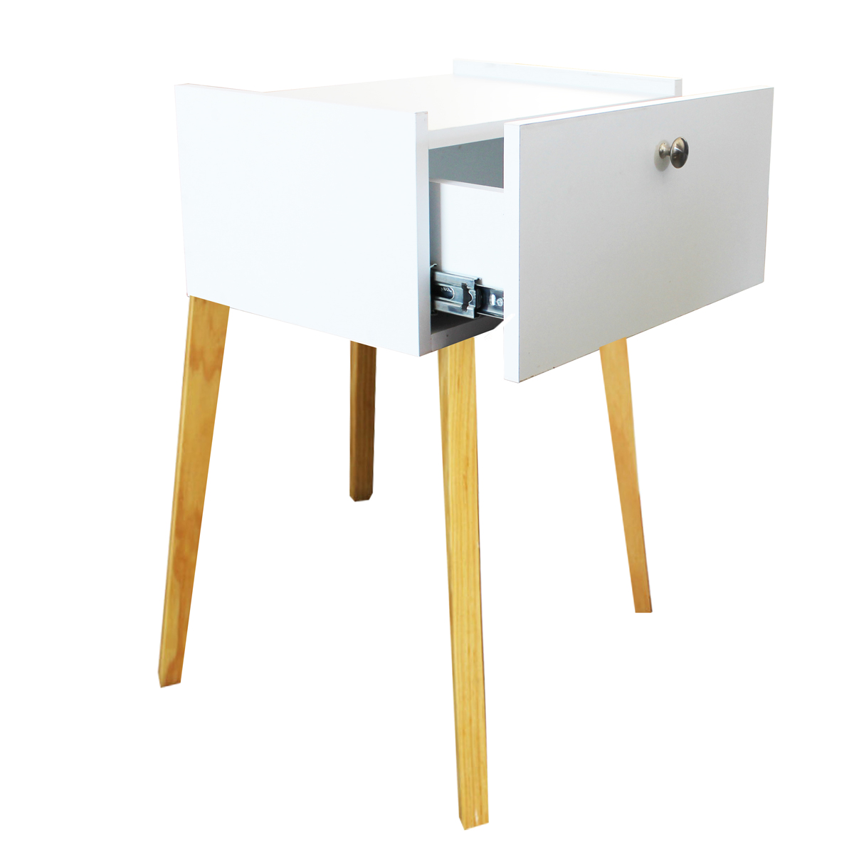 Foto 3 pulgar | Cajonera Buro Mesa Patas Moderno Mdf Recamara Blanco