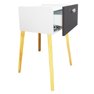 Foto 2 | Cajonera Buro Mesa Patas Moderno Mdf Recamara Negro