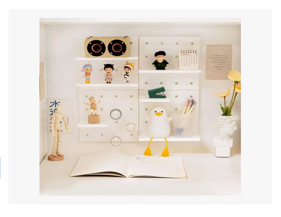 Organizadores De Pared Tablero De Agujero Estantes 4pcs
