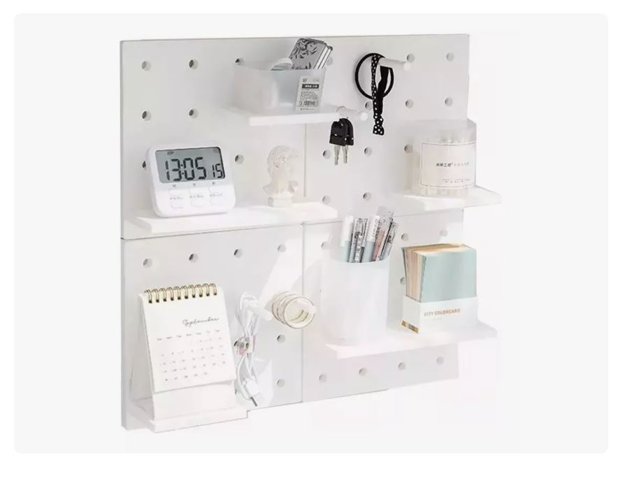 Foto 3 pulgar | Organizadores De Pared Tablero De Agujero Estantes 4pcs