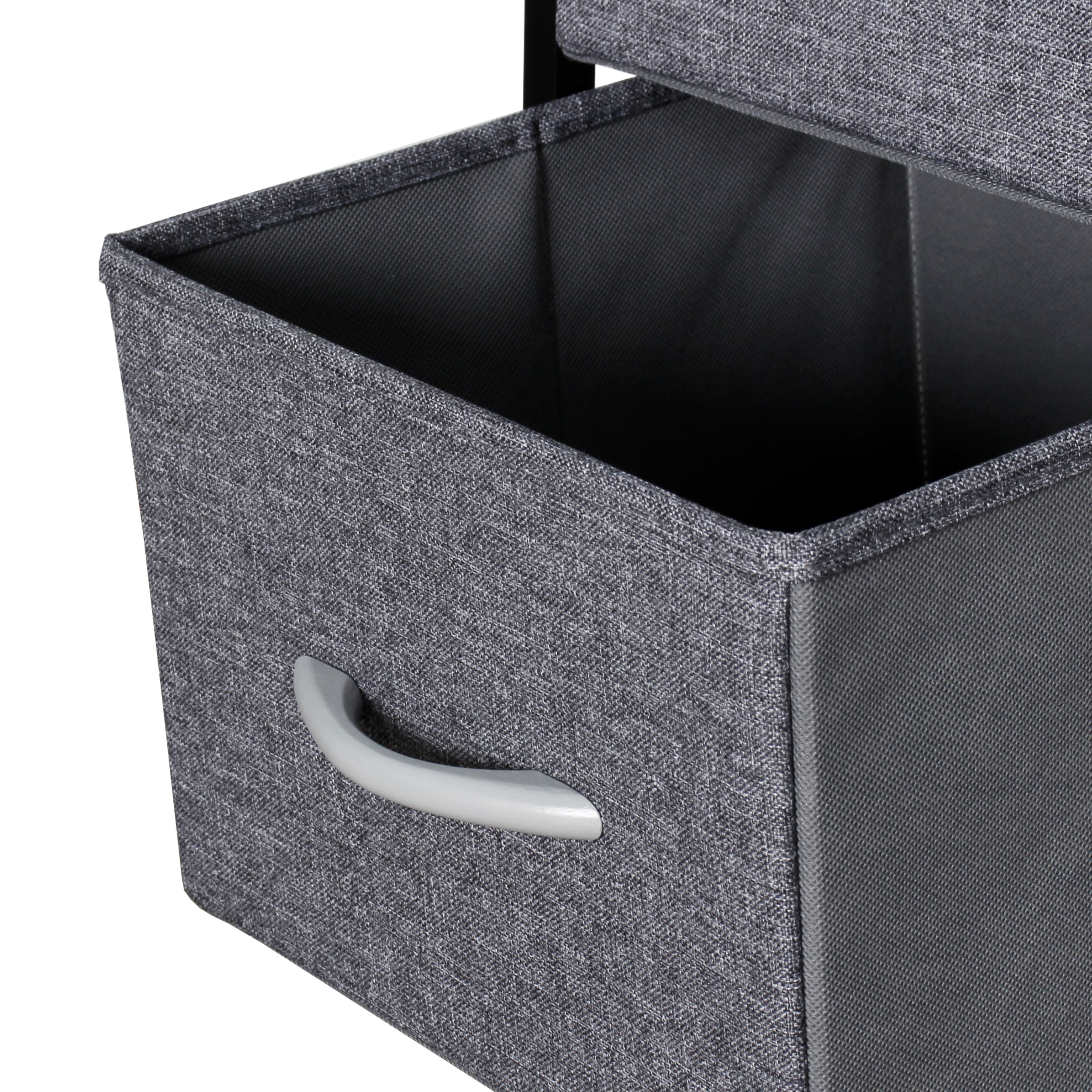 Foto 3 | Cómoda Compacta De 4 Cajones Mu:4life  5l602  Gris Oscuro De Estructura Metal Y Cajones De Tela