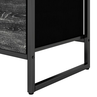 Foto 3 | Cómoda Compacta De 4 Cajones Mu:4life 5l602 Oak Negro De Estructura Metal Y Cajones De Tela