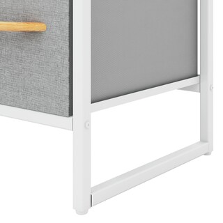 Foto 3 | Cómoda Compacta De 7 Cajones Mu:4life 5l608 Gris Claro De Estructura Metal Y Cajones De Tela