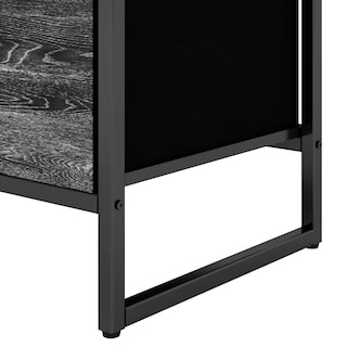 Foto 3 | Cómoda Compacta De 5 Cajones Mu:4life 5l608 Oak Negro De Estructura Metal Y Cajones De Tela