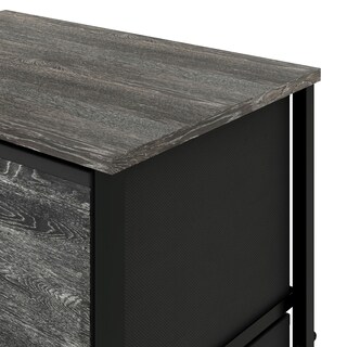 Foto 2 | Organizador Cajonera De 3 Cajones Y 3 Estantes Mu:4life 5l-804-on Oak Negro De Estructura Metal Y Cajones De Te