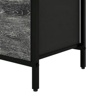 Foto 3 | Organizador Cajonera De 3 Cajones Y 3 Estantes Mu:4life 5l-804-on Oak Negro De Estructura Metal Y Cajones De Te