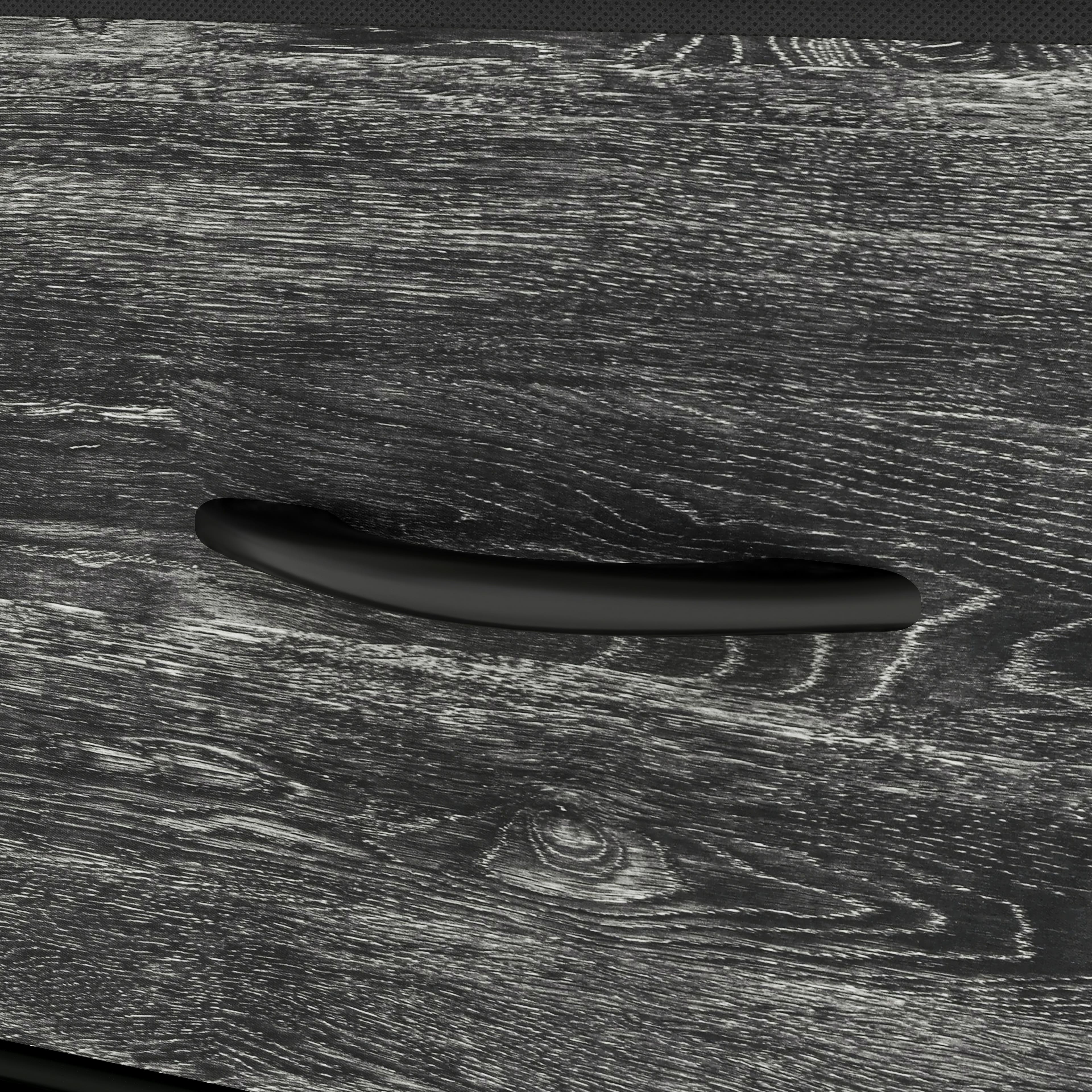 Foto 5 pulgar | Organizador Cajonera De 3 Cajones Y 3 Estantes Mu:4life 5l-804-on Oak Negro De Estructura Metal Y Cajones De Te
