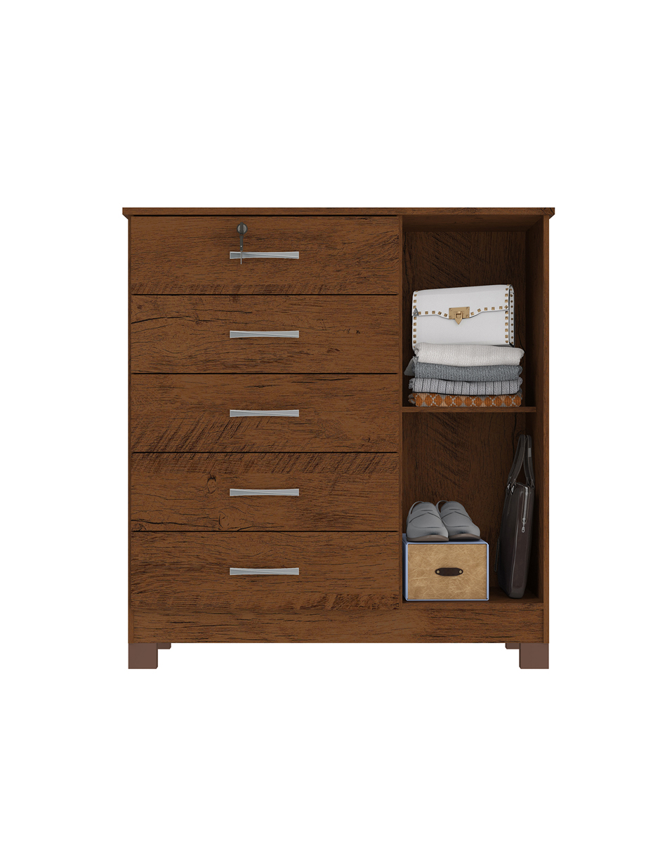 Cómoda Cajonera Skal 4 Cajones 1 Puerta