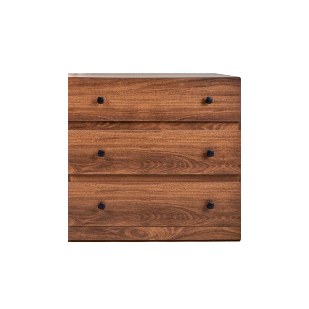 Foto 1 | Cómoda Cajonera De 3 Cajones Color Nogal - Madera Mdf
