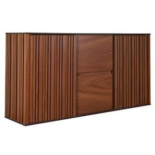 Foto 1 | Cómoda - Cajonera Con 2 Cajones Y 2 Puertas Color Parota - Chapa