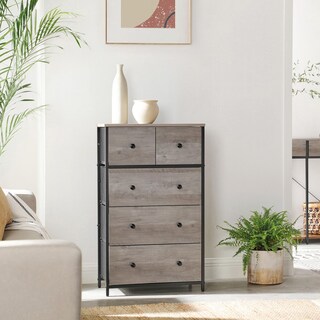 Foto 2 | Unidad De Almacenamiento Songmics Dresser De Estilo Industrial Con 5 Cajones