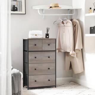 Foto 4 | Unidad De Almacenamiento Songmics Dresser De Estilo Industrial Con 5 Cajones
