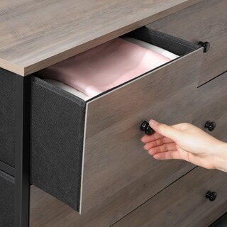Foto 5 | Unidad De Almacenamiento Songmics Dresser De Estilo Industrial Con 5 Cajones