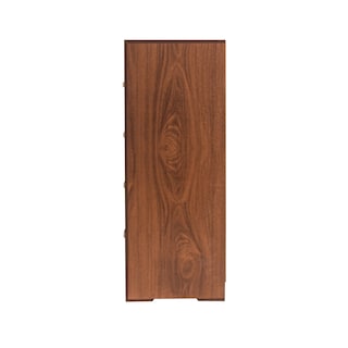 Foto 4 | Cómoda - Cajonera Con 4 Cajones Color Nogal Con Jaladeras De Metal - Madera Industrializada