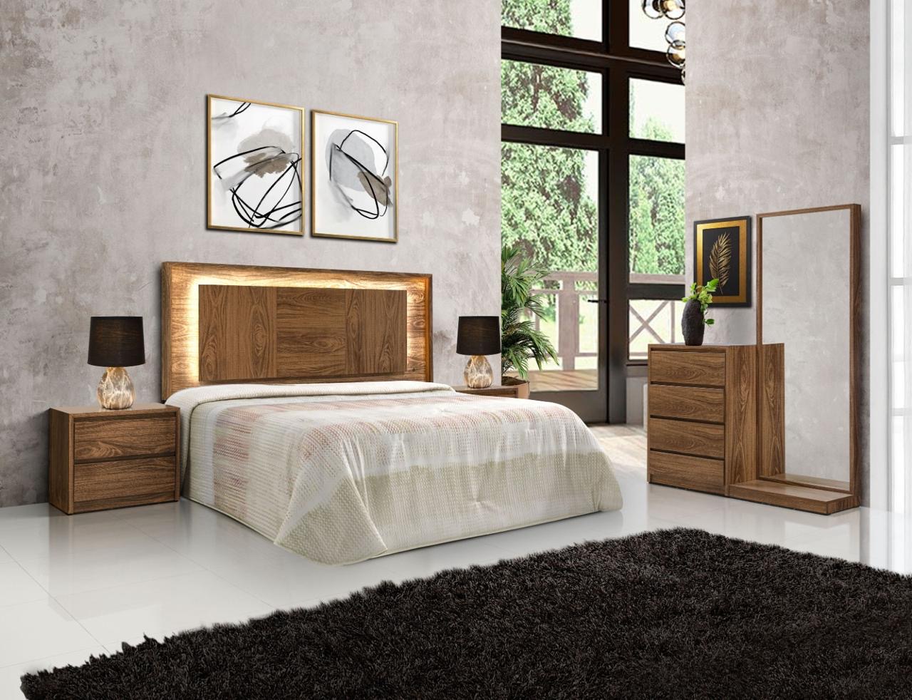 Foto 4 | Cómoda - Cajonera Con 4 Cajones Color Parota - Madera Industrializada