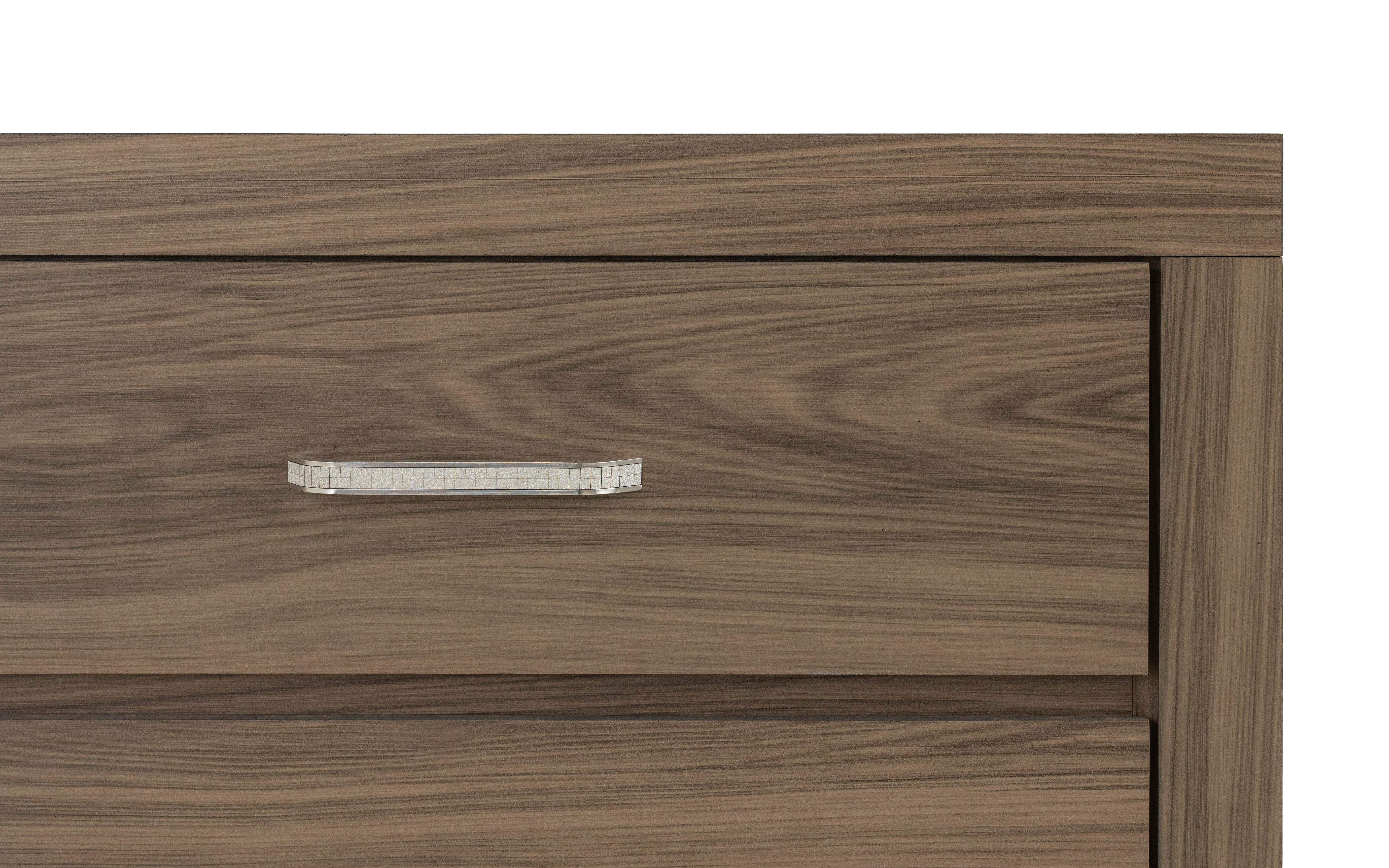 Foto 4 | Cómoda - Cajonera Con 4 Cajones Color Gris Con Jaladeras De Metal - Madera Industrializada