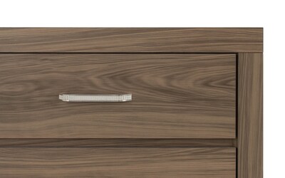 Foto 4 | Cómoda - Cajonera Con 4 Cajones Color Gris Con Jaladeras De Metal - Madera Industrializada