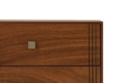 Foto 2 | Cómoda - Cajonera Con 3 Cajones Color Parota - Madera Industrializada