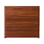 Cómoda - Cajonera Con 3 Cajones Color Nogal - Chapa