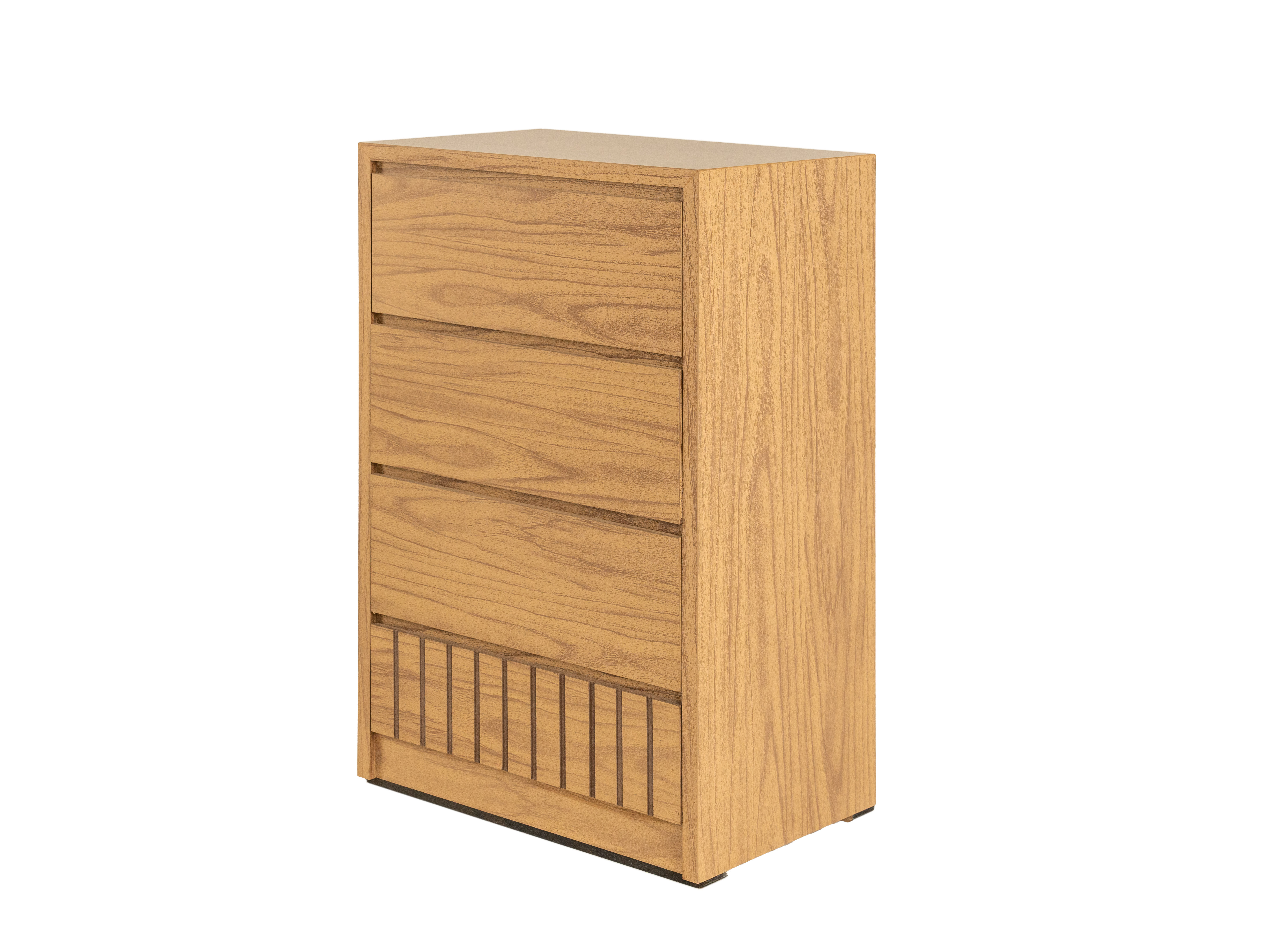 Foto 3 pulgar | Cómoda - Cajonera Con 4 Cajones Color Natural - Madera Industrializada
