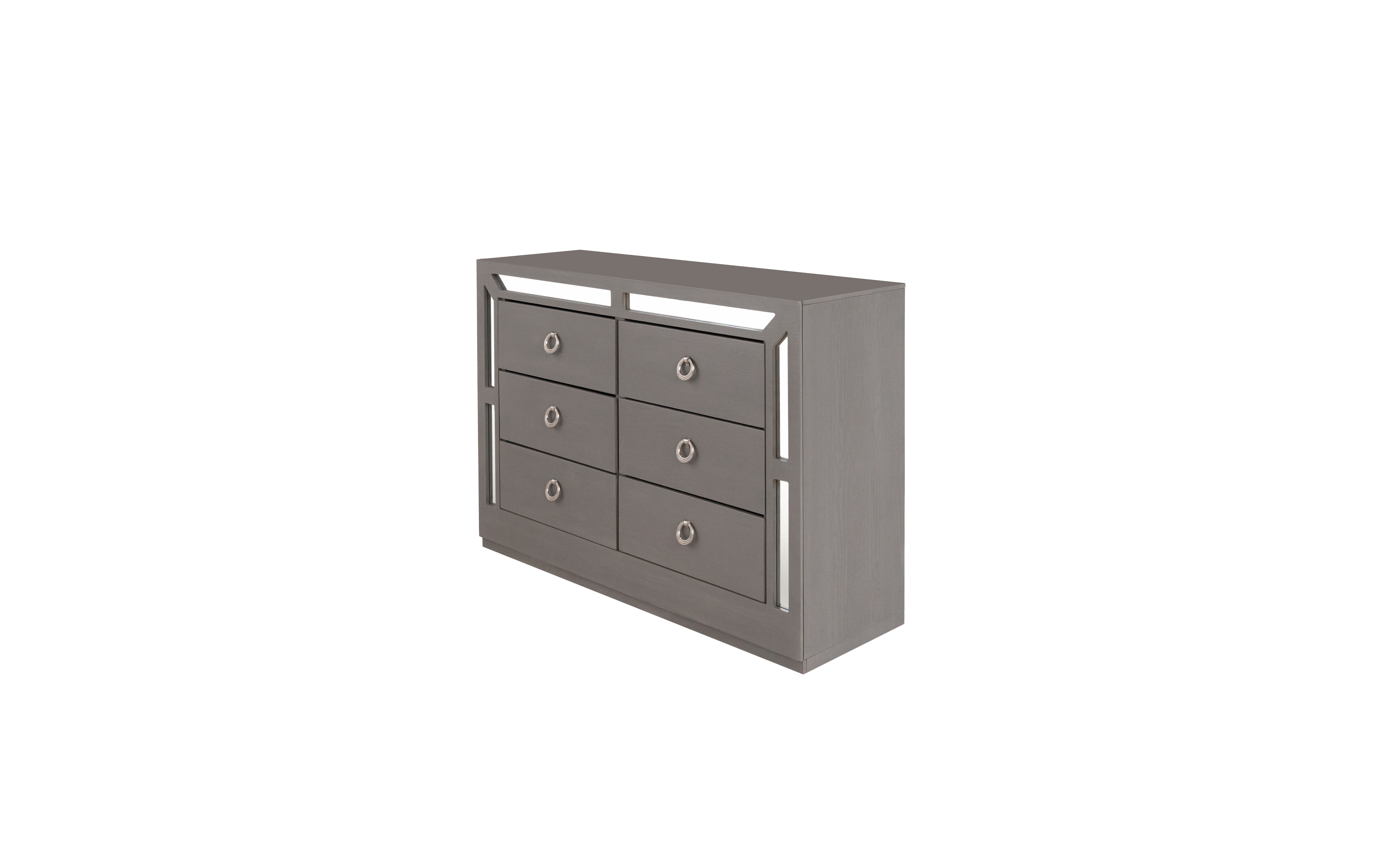 Foto 1 | Cómoda - Cajonera Con 6 Cajones Color Gris - Madera Industrializada