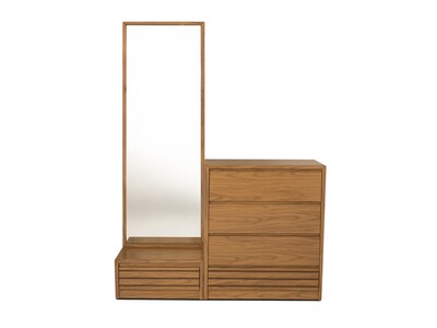 Foto 6 | Cómoda - Cajonera Con 4 Cajones Color Natural - Madera Industrializada