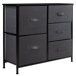 Foto 1 | Comoda Cajonera 5 Cajones Mueble Organizador De Tela Madera