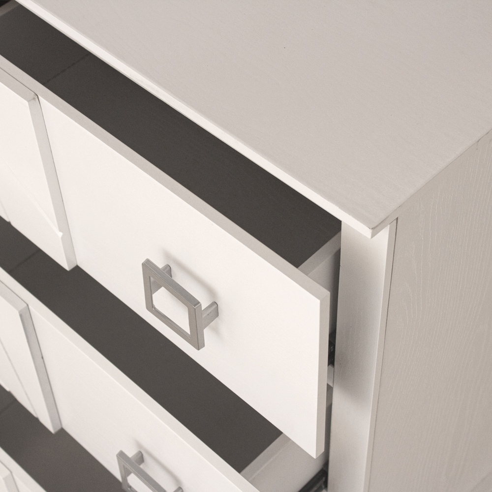 Foto 6 pulgar | Cómoda - Cajonera Con 3 Cajones Y 1 Compartimento Color Blanco - Madera Industrializada