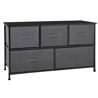 Foto 1 | Comoda Cajonera De 5 Cajones Mueble Organizador Tela Madera