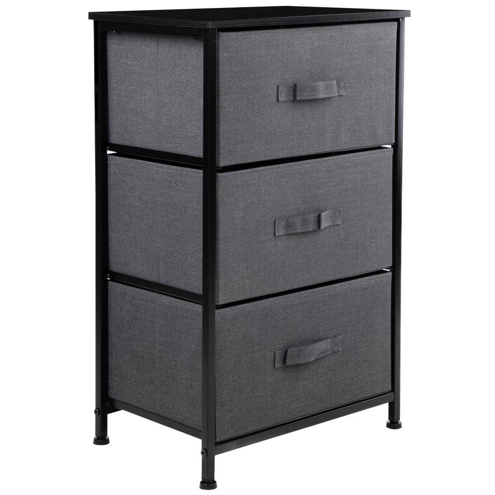 Foto 2 pulgar | Comoda Cajonera De 3 Cajones Mueble Organizador Tela Madera