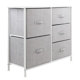 Foto 1 | Comoda Cajonera 5 Cajones Mueble Organizador De Tela Madera