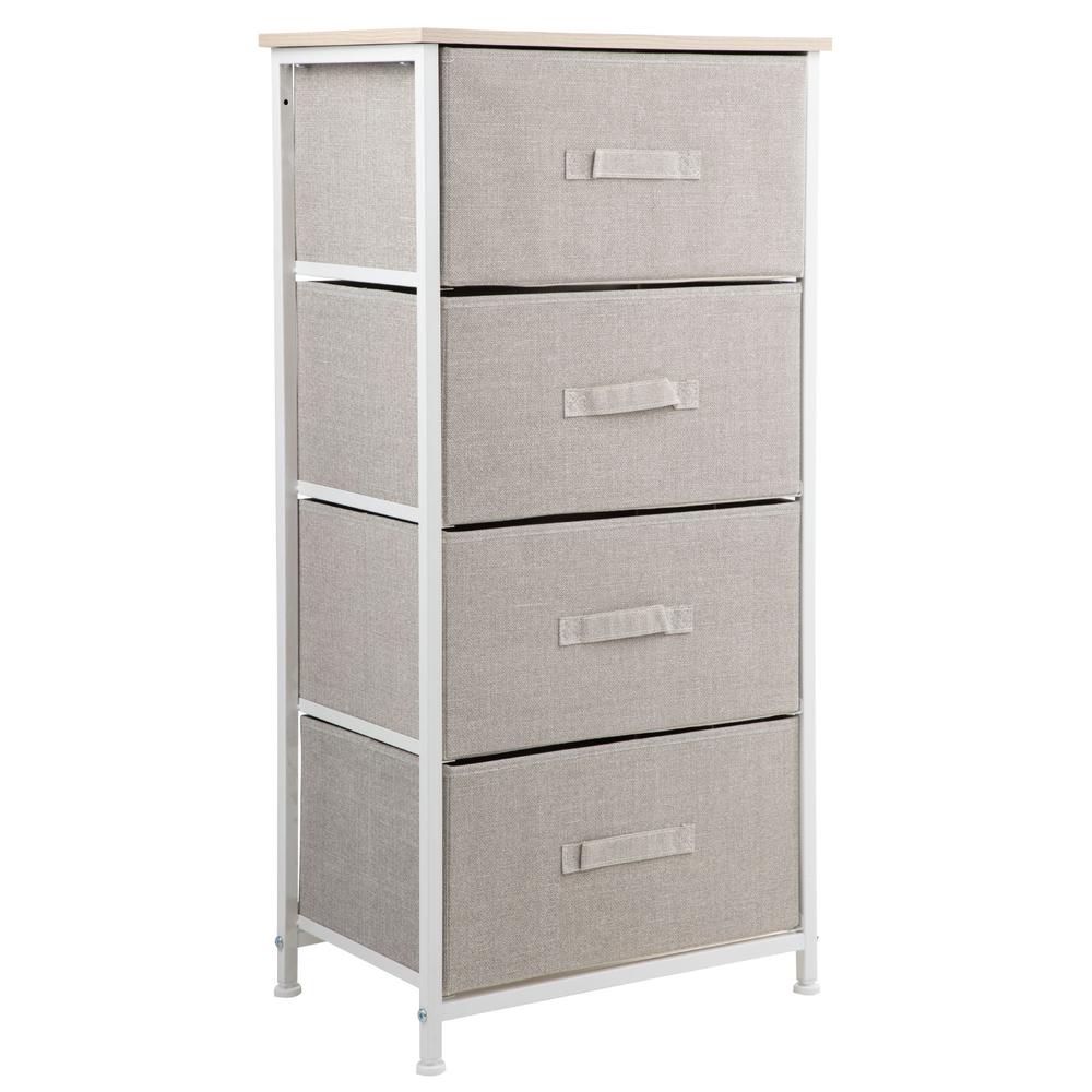 Foto 2 pulgar | Comoda Cajonera De 4 Cajones Mueble Organizador Tela Madera