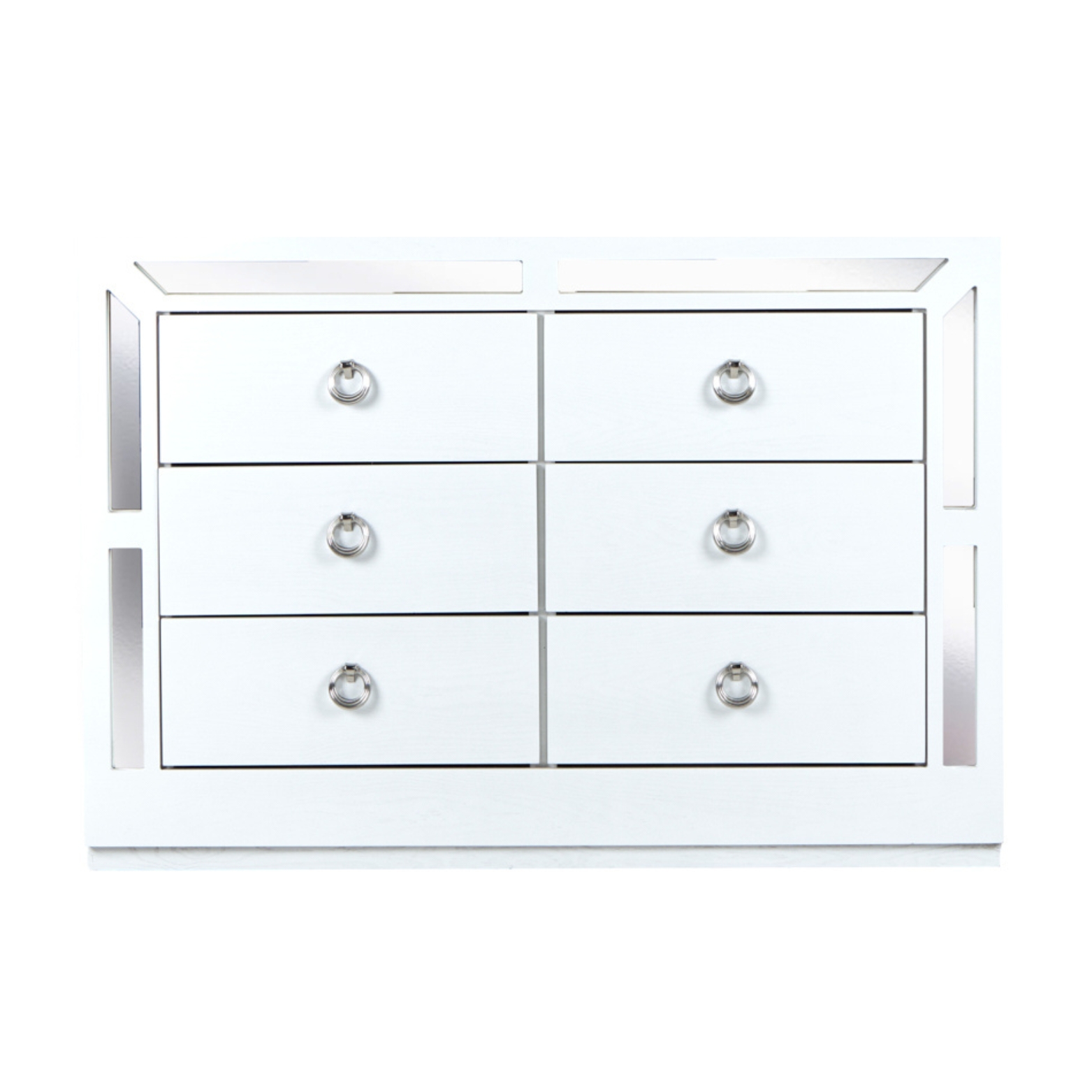Foto 2 pulgar | Cómoda - Cajonera Con 6 Cajones Color Blanco - Madera Industrializada
