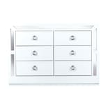 Cómoda - Cajonera Con 6 Cajones Color Blanco - Madera Industrializada