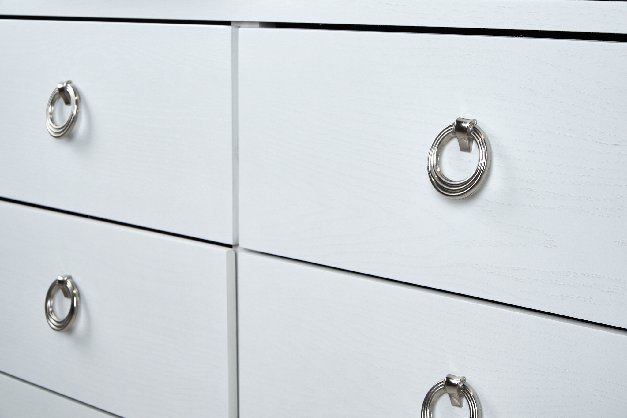Foto 4 pulgar | Cómoda - Cajonera Con 6 Cajones Color Blanco - Madera Industrializada